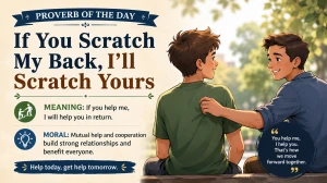 If You Scratch My Back, I’ll Scratch Yours – Proverb Of the Day