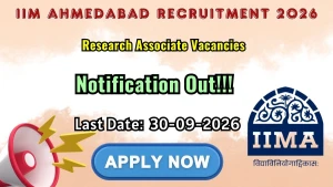 IIM Ahmedabad Research Associate Recruitment 2026 - Apply Online IIM Ahmedabad Research Associate Recruitment 2026 - Apply Online
