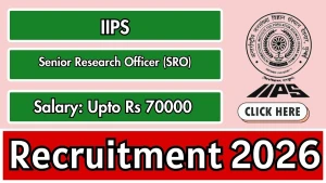 IIPS Senior Research Officer Recruitment 2026 - Walkin IIPS Senior Research Officer Recruitment 2026 - Walkin