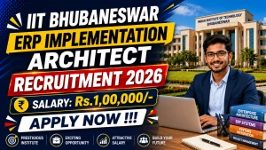 IIT Bhubaneswar ERP Implementation Architect Recruitment 2026 - Apply Online IIT Bhubaneswar ERP Implementation Architect Recruitment 2026 - Apply Online