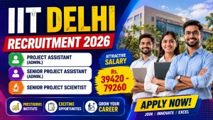 IIT Delhi Recruitment 2026 - Apply Online for Project Assistant, Senior Project Scientist and More Posts IIT Delhi Recruitment 2026 - Apply Online for Project Assistant, Senior Project Scientist and More Posts