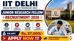 IIT Delhi Junior Research Fellow Recruitment 2026 - Apply Online