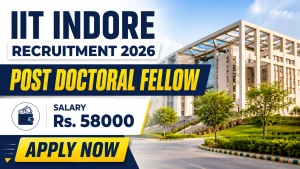 IIT Indore Post Doctoral Fellow Recruitment 2026 - Apply Online