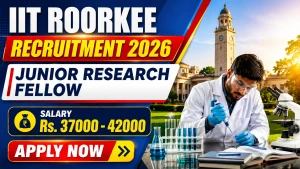 IIT Roorkee Junior Research Fellow Recruitment 2026 - Apply Online