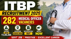 ITBP CAPF Medical Officer Recruitment 2026 Notification Out - Apply Online for 282 Specialist Medical Officers, Super Specialist Medical Officers and Medical Officer Posts ITBP CAPF Medical Officer Recruitment 2026 Notification Out - Apply Online for 282 Specialist Medical Officers, Super Specialist Medical Officers and Medical Officer Posts