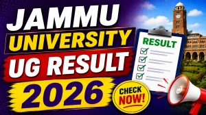 Jammu University UG Result 2026 Out - Check First Year Result @ jammuuniversity.ac.in Jammu University UG Result 2026 Out - Check First Year Result @ jammuuniversity.ac.in