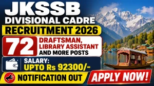 JKSSB Divisional Cadre Recruitment 2026 - Apply Online for 72 Draftsman, Library Assistant and More Posts JKSSB Divisional Cadre Recruitment 2026 - Apply Online for 72 Draftsman, Library Assistant and More Posts