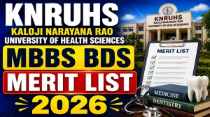 KNRUHS Final Merit List 2026 Out - Check MBBS & BDS Result Online @ knruhs.telangana.gov.in
