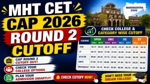 MHT CET CAP 2026 Round 2 Cutoff Out - Direct Link to Check Merit List PDF @ cetcell.mahacet.org MHT CET CAP 2026 Round 2 Cutoff Out - Direct Link to Check Merit List PDF @ cetcell.mahacet.org