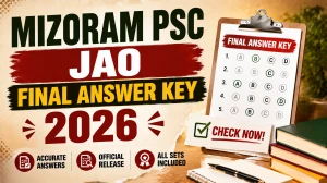 MPSC JAO Final Answer Key 2026 - Download Junior Accounts Officer Paper-I & Paper-II PDF