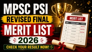 MPSC PSI Revised Final Merit List 2026 (Out) - Check Result, Cutoff & Rank List MPSC PSI Revised Final Merit List 2026 (Out) - Check Result, Cutoff & Rank List