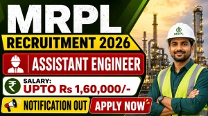 MRPL Assistant Engineer Recruitment 2026 - Apply Online for 26 Posts