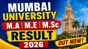 Mumbai University PG Result 2026 Out - Check M.A, M.Ed & M.Sc Result Online at mumresults.in Mumbai University PG Result 2026 Out - Check M.A, M.Ed & M.Sc Result Online at mumresults.in