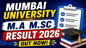 Mumbai University Result 2026 Out - Check MA & MSc Results online @ mu.ac.in Mumbai University Result 2026 Out - Check MA & MSc Results online @ mu.ac.in