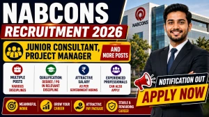 NABCONS Recruitment 2026 - Apply Online for Junior Consultant, Project Manager and More Posts