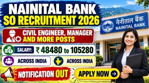 Nainital Bank SO Recruitment 2026 Notification Out - Apply Online for 41 Civil Engineer, Manager and More Posts