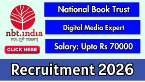 National Book Trust Digital Media Expert Recruitment 2026 - Apply Offline National Book Trust Digital Media Expert Recruitment 2026 - Apply Offline