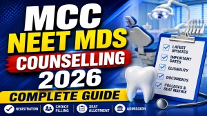 MCC NEET MDS Counselling 2026 Information Bulletin Out - Check Status @ mcc.nic.in MCC NEET MDS Counselling 2026 Information Bulletin Out - Check Status @ mcc.nic.in