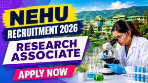 NEHU Research Associate Recruitment 2026 - Apply Offline