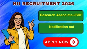NII Research Associate-I/SRF Recruitment 2026 - Apply Online