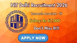NIT Delhi Research Associate Recruitment 2026 - Apply Online NIT Delhi Research Associate Recruitment 2026 - Apply Online
