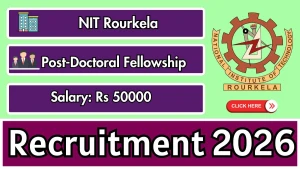 NIT Rourkela Post-Doctoral Fellowship Recruitment 2026 - Apply Online