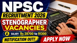 NPSC Stenographer Recruitment 2026 - Apply Online for 27 Posts