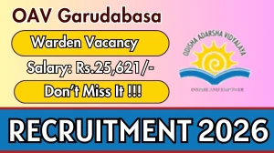 OAV Garudabasa Warden Recruitment 2026 - Apply Offline