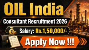 Oil India Consultant Recruitment 2026 - Apply Online