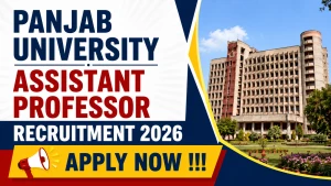 Panjab University Assistant Professor Recruitment 2026 - Apply Offline Panjab University Assistant Professor Recruitment 2026 - Apply Offline