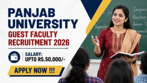 Panjab University Guest Faculty Recruitment 2026 - Apply Offline Panjab University Guest Faculty Recruitment 2026 - Apply Offline