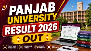 Panjab University Exam Result 2026 Out - Check B.Sc, M.Sc, B.Com & BCA Results Online at puexam.in Panjab University Exam Result 2026 Out - Check B.Sc, M.Sc, B.Com & BCA Results Online at puexam.in