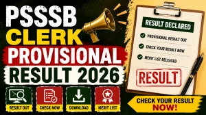 PSSSB Clerk IT Typing Test Result 2026 (Out) - Check Provisional Result Direct Link PSSSB Clerk IT Typing Test Result 2026 (Out) - Check Provisional Result Direct Link