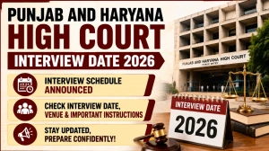 Punjab and Haryana High Court Safai Sewak and Mali Interview Date 2026 - Check Schedule Here