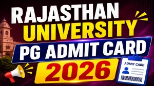 Rajasthan University PG Admit Card 2026 Out - Download URATPG Hall Ticket @ uniraj.ac.in Rajasthan University PG Admit Card 2026 Out - Download URATPG Hall Ticket @ uniraj.ac.in