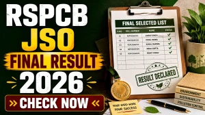 RSPCB JSO Final Result 2026 Out - Download Merit List at environment.rajasthan.gov.in