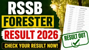 RSSB Forester Result 2026 Out - Check Vanpal Merit List, Cut Off & PET/PST Details