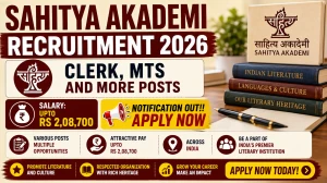 Sahitya Akademi Recruitment 2026 Last Date Extended - Apply Offline for 30 Clerk, MTS and More Posts