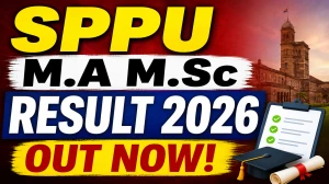 SPPU Exam Result 2026 Out - Check M.A & M.Sc Result at onlineresults.unipune.ac.in