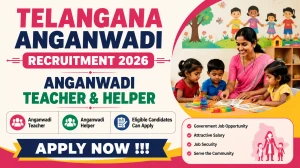 Telangana Anganwadi Recruitment 2026 - Apply Online for 91 Anganwadi Teacher & Helper Posts Telangana Anganwadi Recruitment 2026 - Apply Online for 91 Anganwadi Teacher & Helper Posts