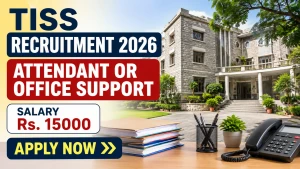 TISS Recruitment 2026 - Apply Online for Attendant or Office Support Posts