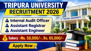 Tripura University Recruitment 2026 - Apply Online for Assistant Engineer, Assistant Registrar and More Posts