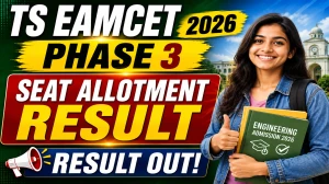 TS EAMCET 2026 Phase 3 Seat Allotment Result Out - Check Result Online at tgeapcet.nic.in TS EAMCET 2026 Phase 3 Seat Allotment Result Out - Check Result Online at tgeapcet.nic.in