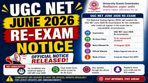 UGC NET June 2026 Re-Exam Notice Out - Check & Download Hall Ticket at ugcnet.nta.nic.in UGC NET June 2026 Re-Exam Notice Out - Check & Download Hall Ticket at ugcnet.nta.nic.in