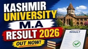Kashmir University Result 2026 Out - Check MDMS & M.A Result @ egov.uok.edu.in Kashmir University Result 2026 Out - Check MDMS & M.A Result @ egov.uok.edu.in