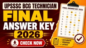 UPSSSC BCG Technician Final Answer Key 2026 Out – Download PDF @upsssc.gov.in UPSSSC BCG Technician Final Answer Key 2026 Out – Download PDF @upsssc.gov.in