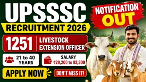 UPSSSC Livestock Extension Officer Recruitment 2026 Notification Out - Apply Online for 1251 Pashudhan Prasar Adhikari Posts