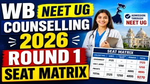 WB NEET UG Counselling 2026 - Check Round 1 Candidates List & Seat Matrix at wbmcc.nic.in WB NEET UG Counselling 2026 - Check Round 1 Candidates List & Seat Matrix at wbmcc.nic.in