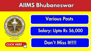 AIIMS Bhubaneswar Recruitment 2026 - Walkin for Project Nurse, Project Technical Support and More Posts AIIMS Bhubaneswar Recruitment 2026 - Walkin for Project Nurse, Project Technical Support and More Posts