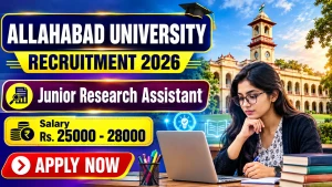 Allahabad University Junior Research Assistant Recruitment 2026 - Apply Online Allahabad University Junior Research Assistant Recruitment 2026 - Apply Online